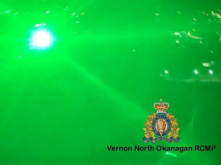 Police say a 39-year-old man was arrested around midnight for allegedly pointing a laser at commercial planes, thanks to public help, and that he resisted arrest.