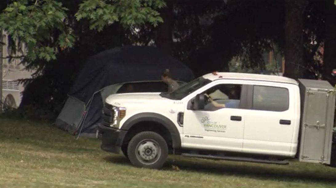In July, the general manager of the Vancouver Park Board issued an order prohibiting temporary shelters and structures in CRAB Park..