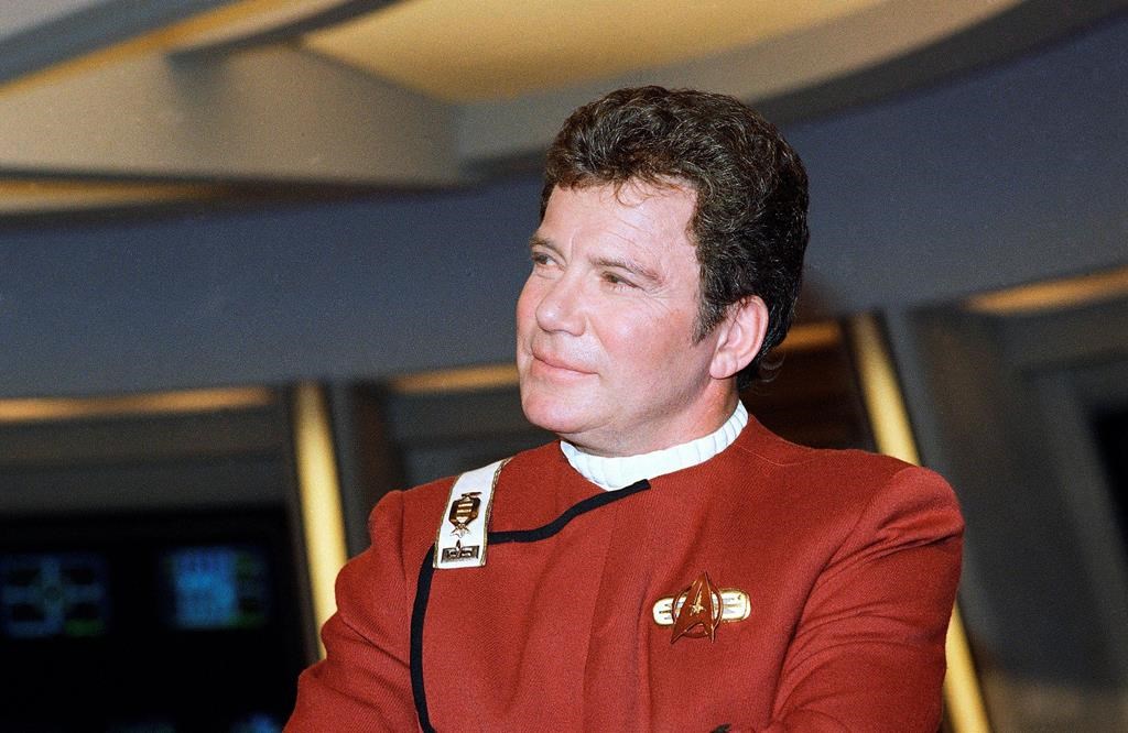 FILE - In this 1988 file photo, William Shatner, who portrays Capt. James T. Kirk, attends a photo opportunity for the film "Star Trek V: The Final Frontier." .
