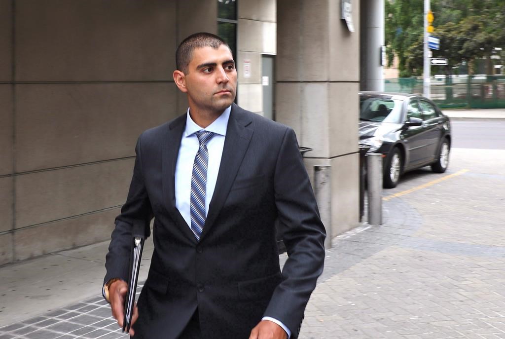 Peter Khill leaves court in Hamilton on Tuesday, June 12, 2018.