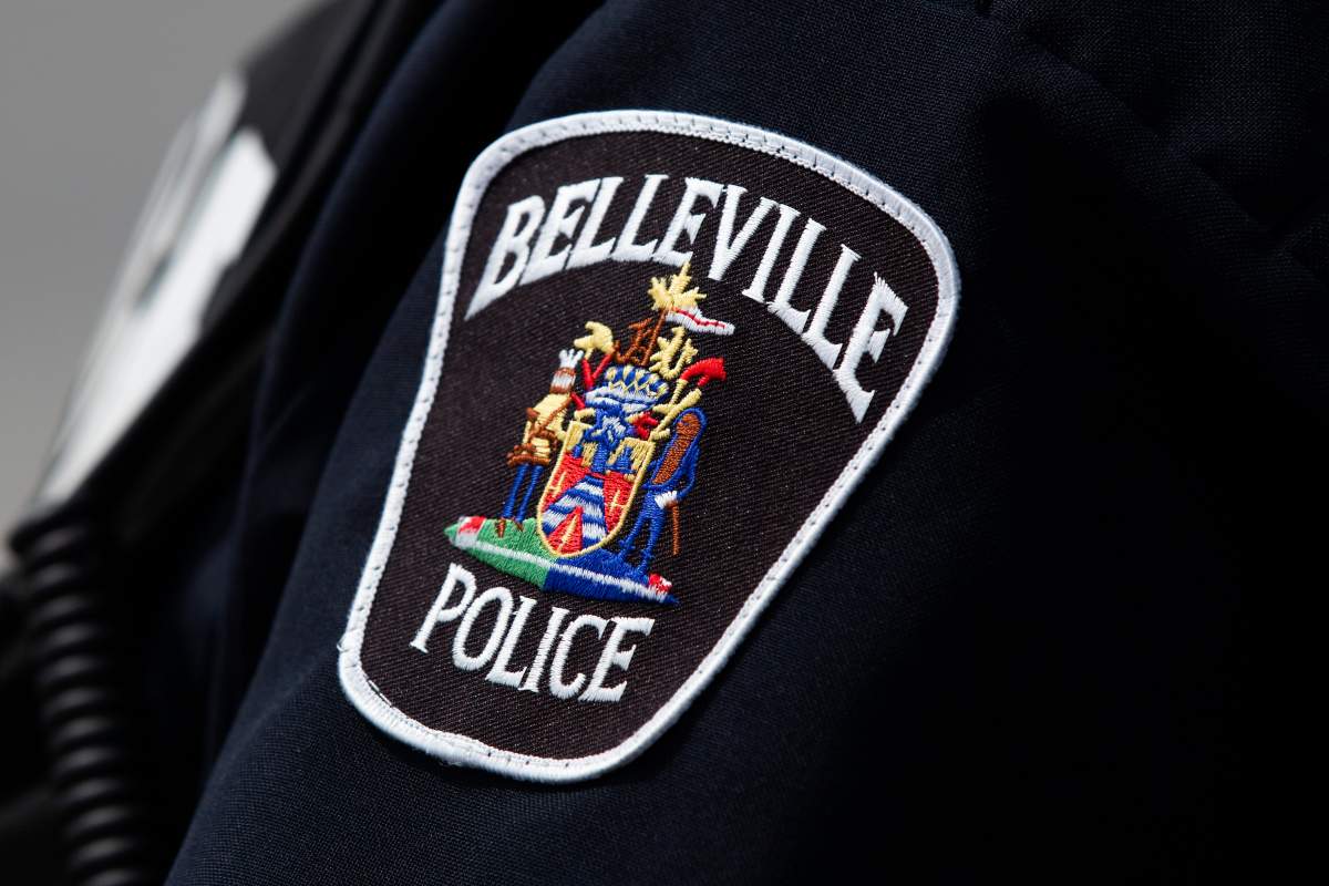 Belleville police are searching for a suspect after shots were fired at a home Monday.