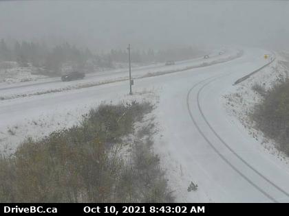 A look at the Okanagan Connector Sunday morning by the Brenda Mine turnoff.