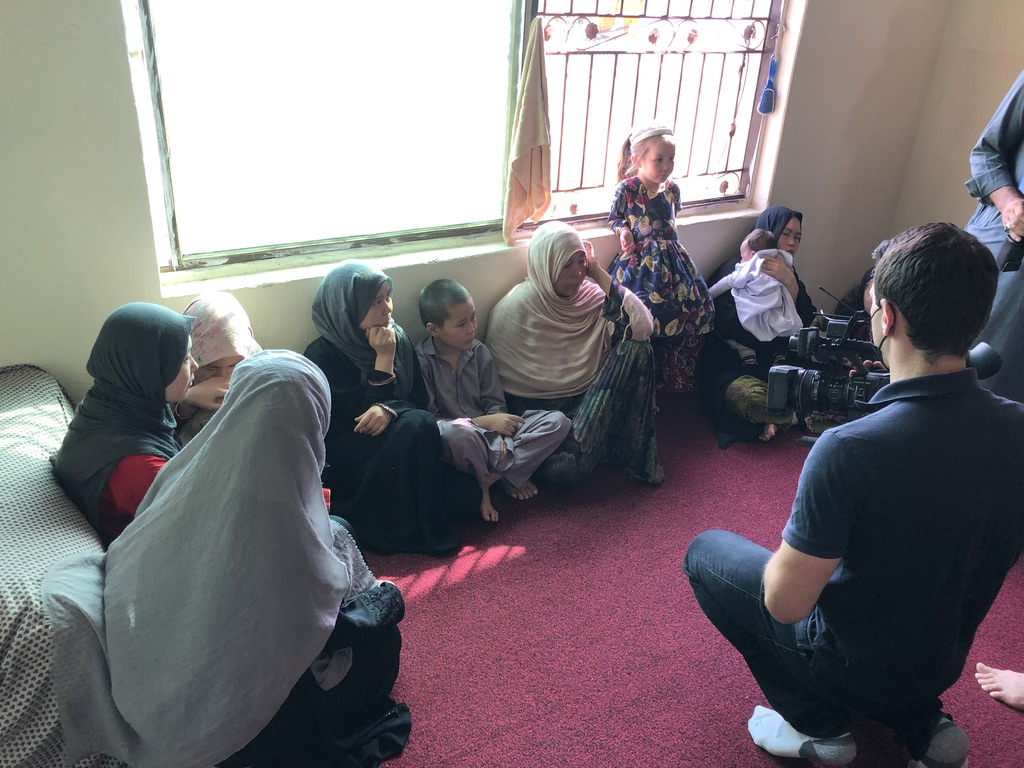Global National’s Jeff Semple films Hazara refugees at an Islamabad apartment,