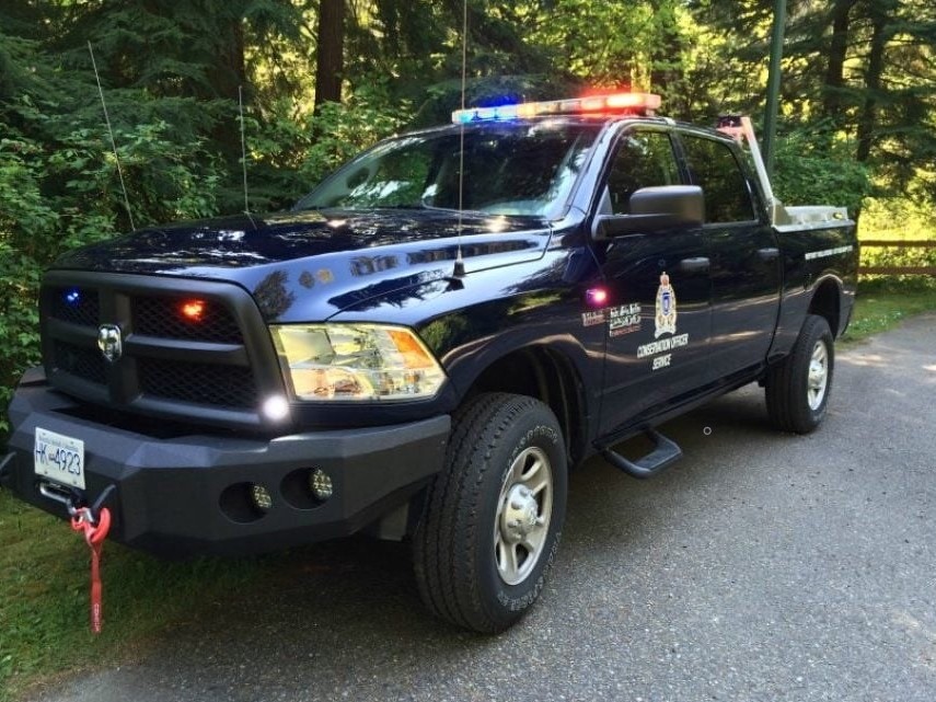 File photo of a B.C. Conservation Officer Service vehicle.