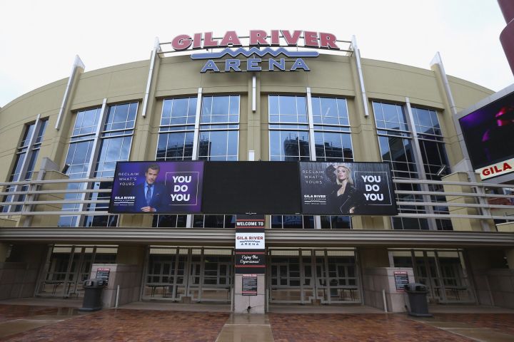 The Gila River Arena, home of the Arizona Coyotes hockey team.
