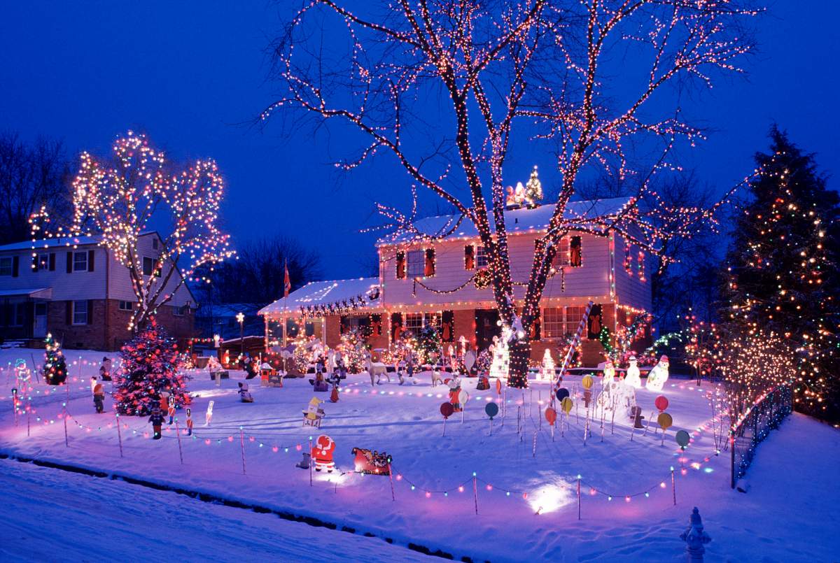 Christmas Lights are up at thousands of Winnipeg homes.