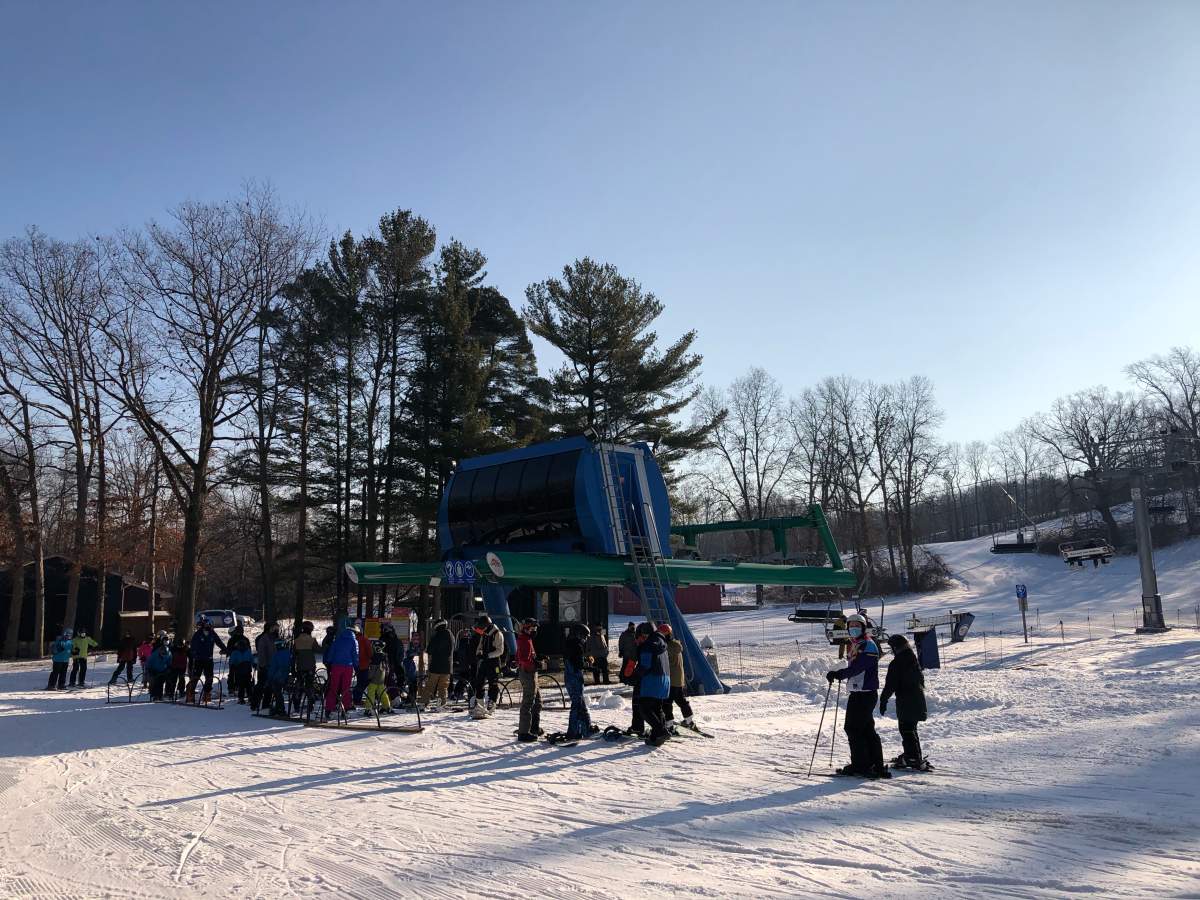 Boler Mountain in London, Ont., opens for the first day of the 2021-22 season. Dec. 21, 2021