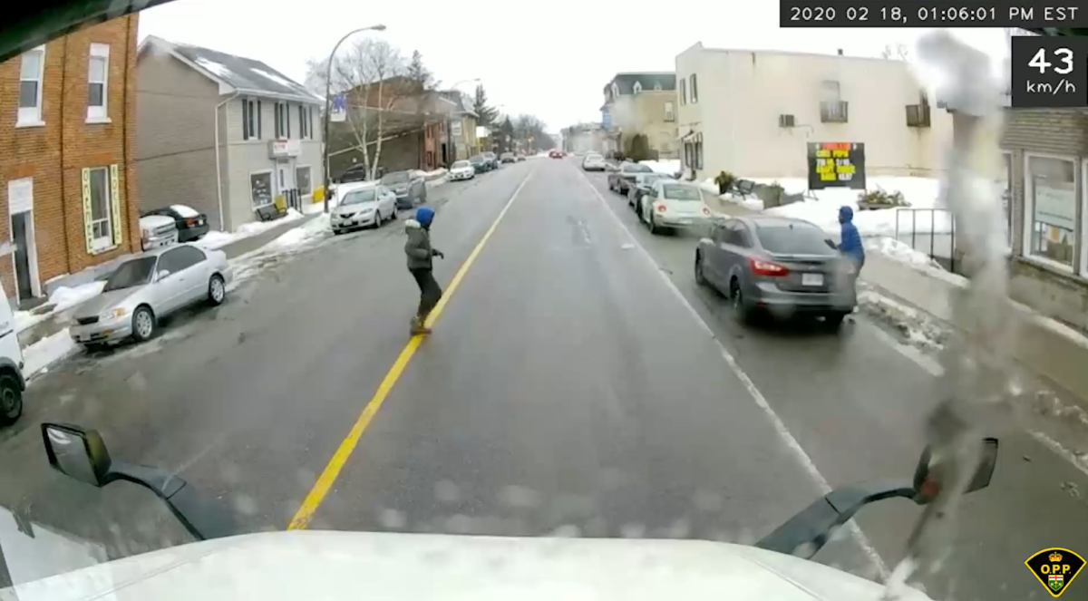 OPP say two suspects were seen leaving a King Street apart on Feb. 18, 2020, the day Alex Tobin was found shot.
