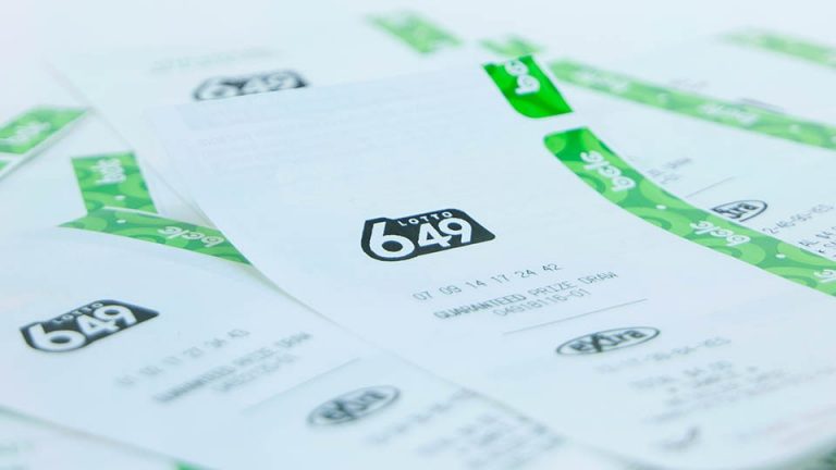Lotto 6/49 tickets.