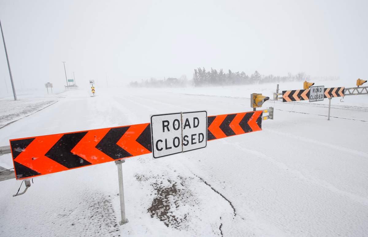The Trans-Canada highway was closed as a late season snowstorm hit Manitoba last week. The province has issued an overland flood warning for parts of southern Manitoba as another large dump of snow and rain is expected this weekend.