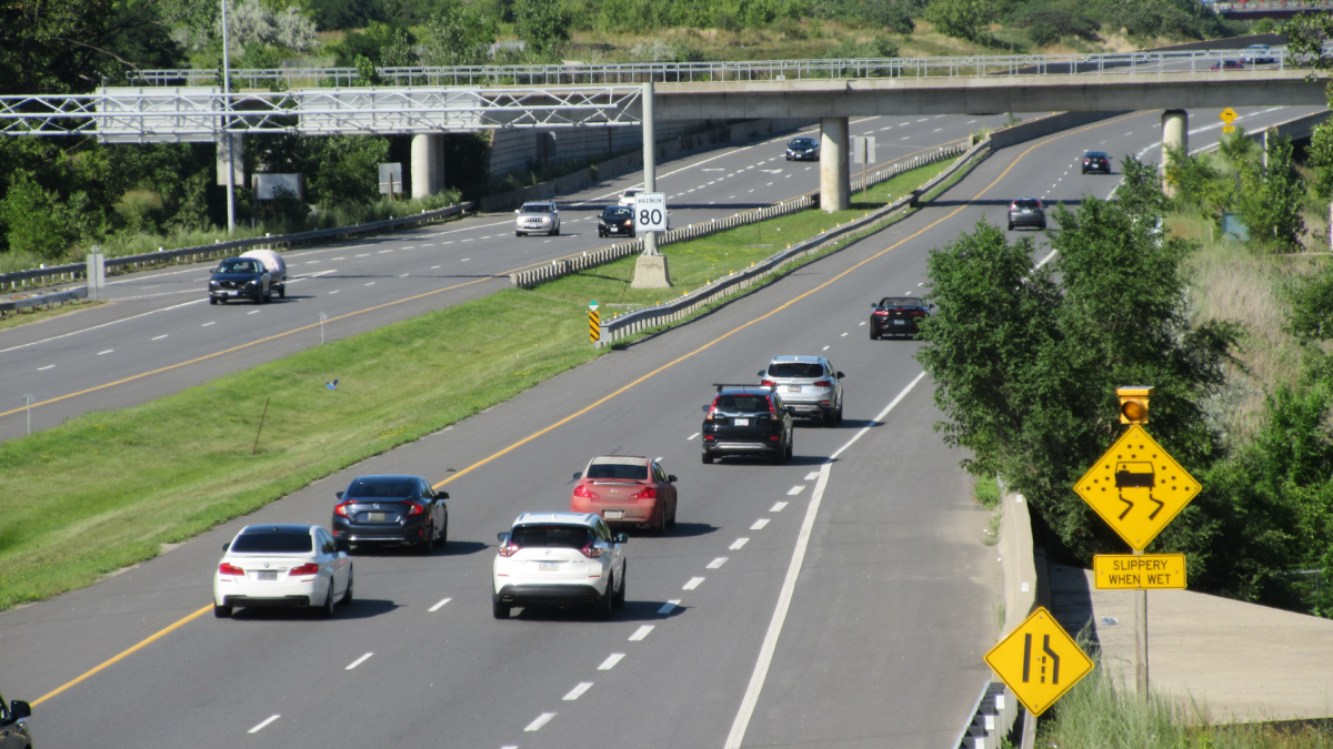 The northbound lanes of the Red Hill Valley Parkway. A public inquiry into questions about a 2013 report, allegedly buried for six years, revealed issues with friction levels on the parkway.

