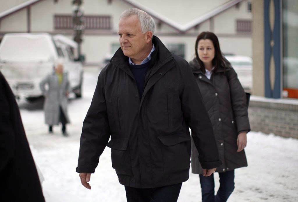 President of Coastal GasLink pipeline Rick Gateman leaves the office of the Wet'suwet'en First Nation after meeting with RCMP members and hereditary chiefs to discuss ways of ending the pipeline impasse on Wet'suwet'en, in Smithers, B.C., Thursday, Jan. 10, 2019