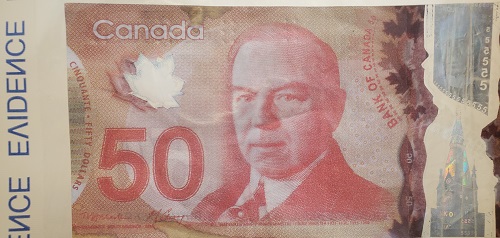 FILE PHOTO. Salmon Arm police say the Canadian bills were detected in local business bank deposits, but noted that the fakes are easily detected at the point of sale.