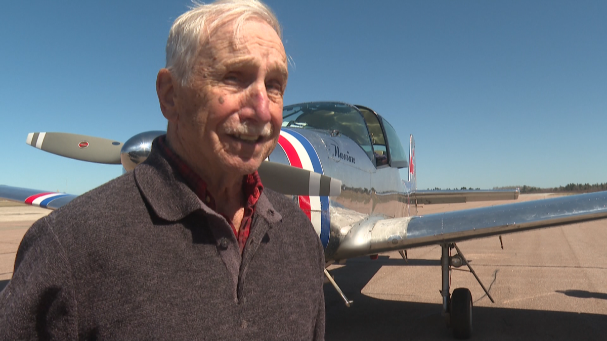 Lew Kennedy, 89, was co-pilot on the trip.