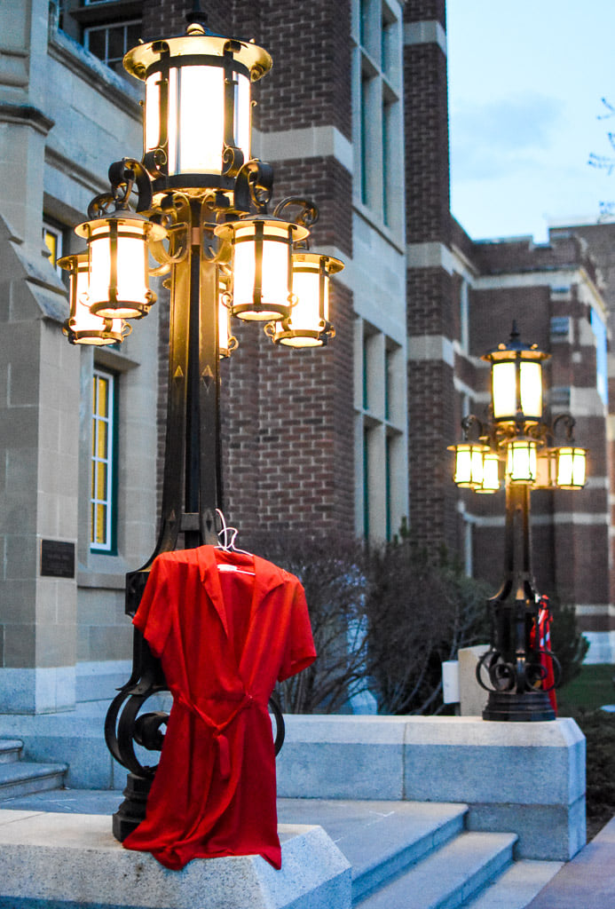 Red Dresses at SAIT campus.