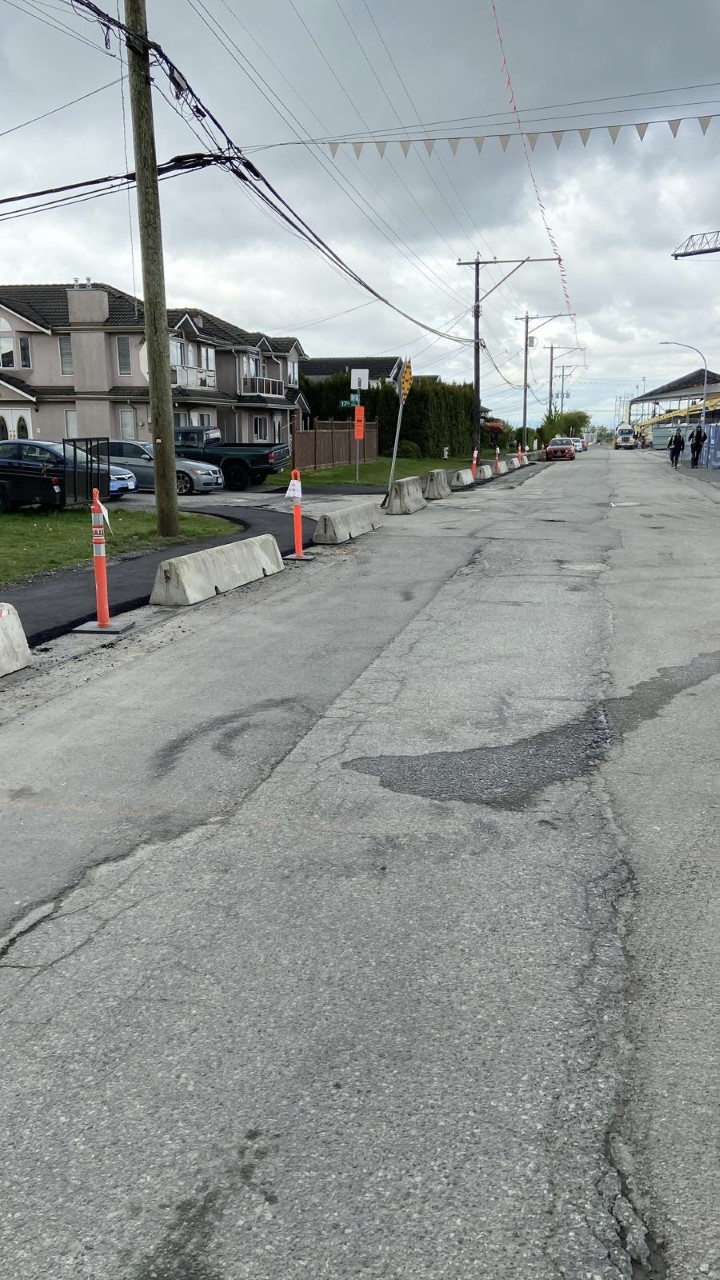 Burnaby temporary sidewalk