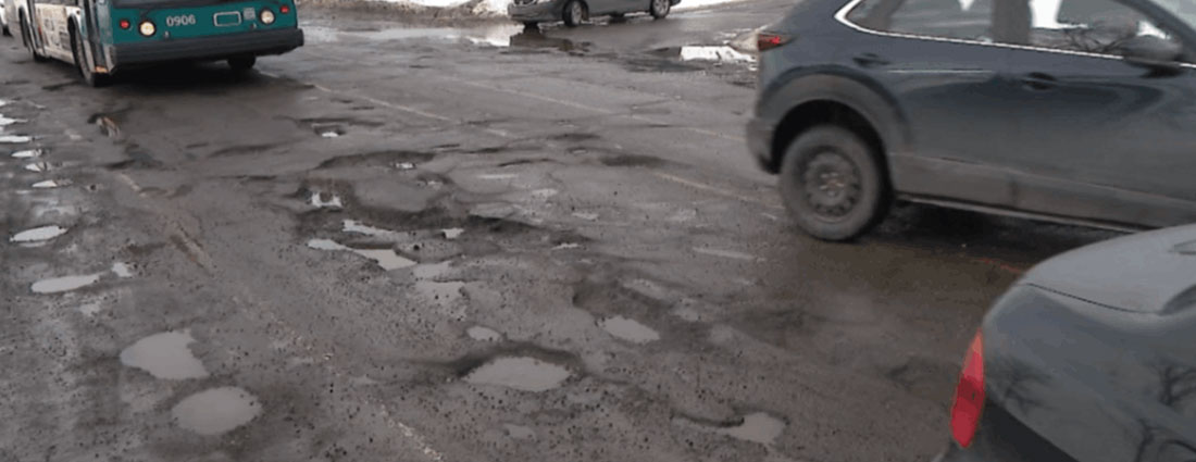 De la Gappe Boulevard in Gatineau was voted the worst road in Quebec in 2022.