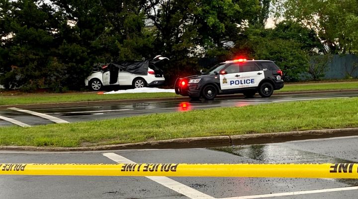 An intersection in northeast Edmonton was taped off on Monday night as police said they were investigating a weapons complaint in the area of 137 Avenue and 36 Street.