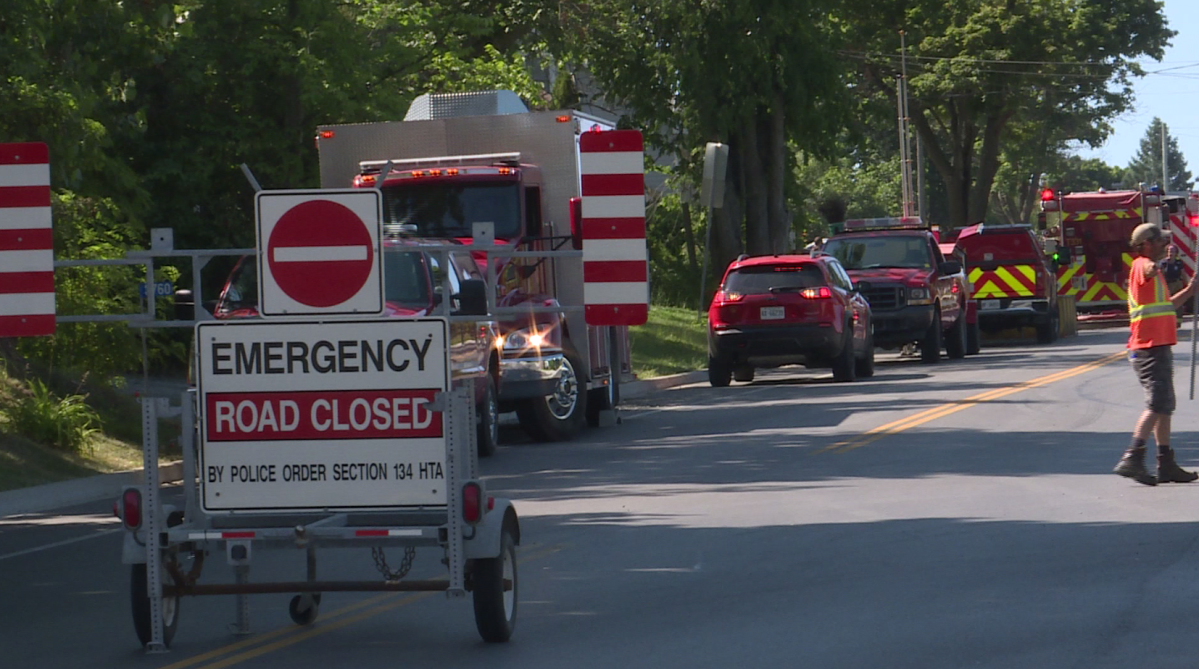 Fire tore through a home in South Frontenac Saturday July 2nd.
