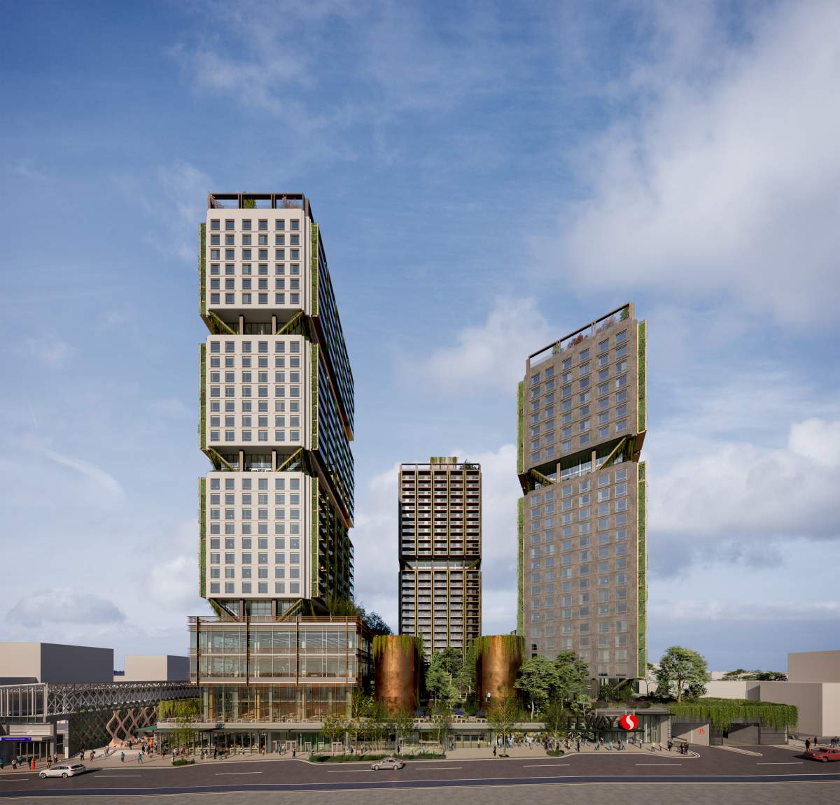 The proposed development at 1780 East Broadway in Vancouver, as of November 2021.