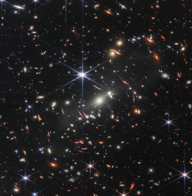 The first in-colour photo taken by the James Webb Space Telescope has been revealed.