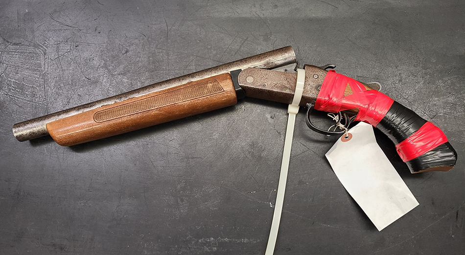 A firearm seized by RCMP in Dauphin, Man.