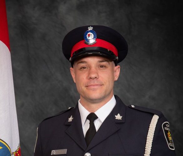 York Regional Police Const. Travis Gillespie, aged 38, was killed in a crash on Sept. 14.