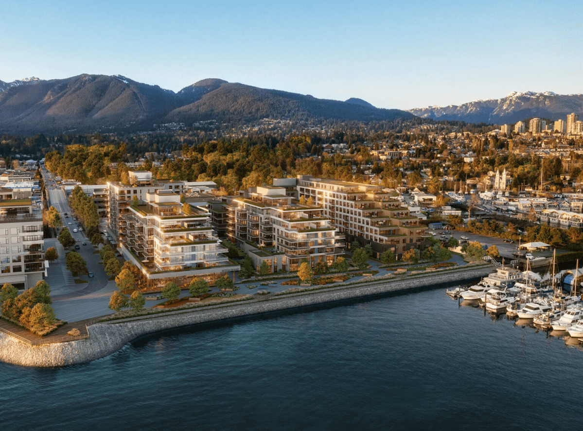Final rendering of the first phase of the project in North Vancouver.