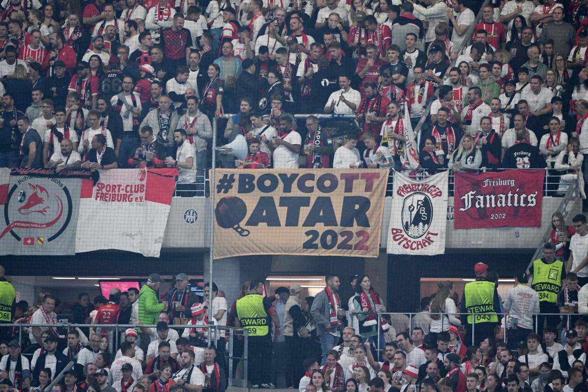 FIFA World Cup boycott sign