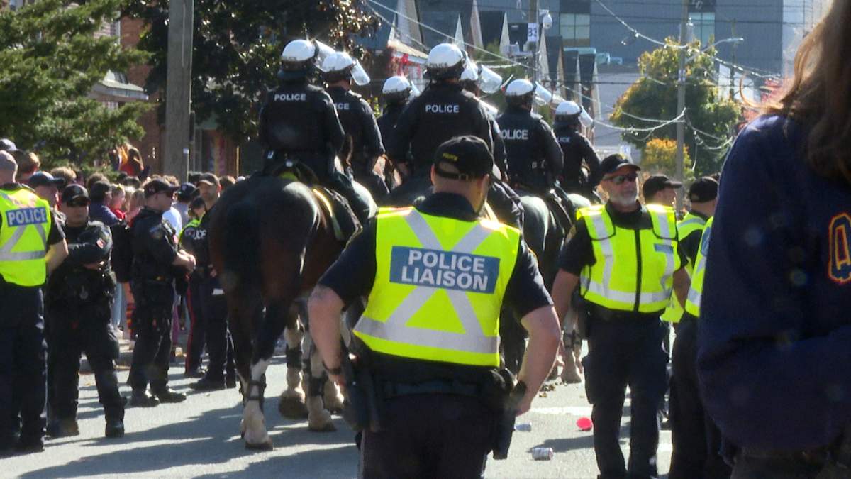 Kingston Police say they are disappointed in behaviour shown during pre-homecoming partying this past weekend.