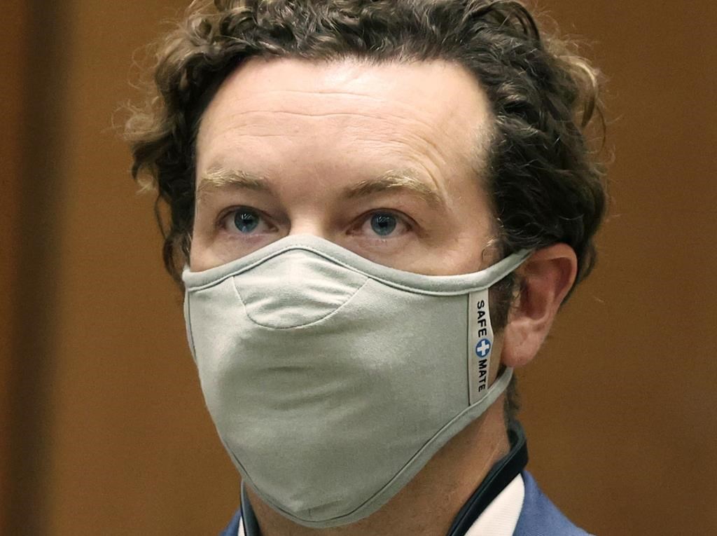FILE - Actor Danny Masterson appears at his arraignment in Los Angeles Superior Court in Los Angeles on Sept. 18, 2020.