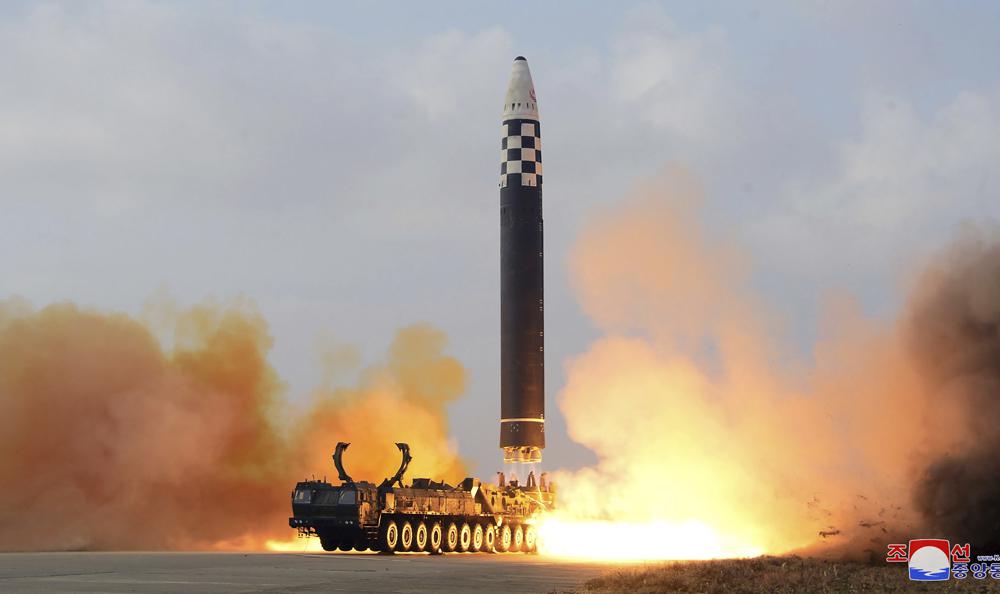 An ICBM taking off.