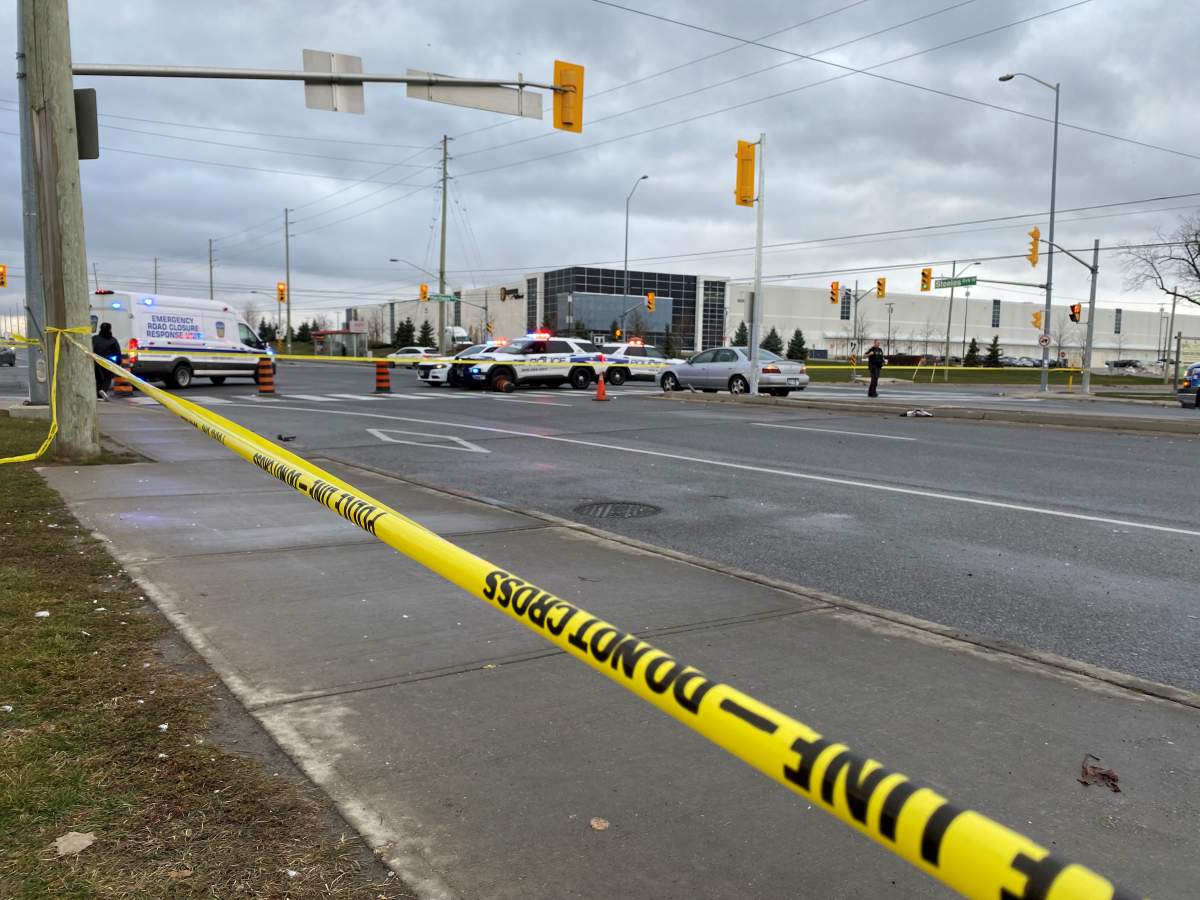 Pedestrian seriously injured after trying to help woman hit, killed by multiple vehicles in Brampton - image