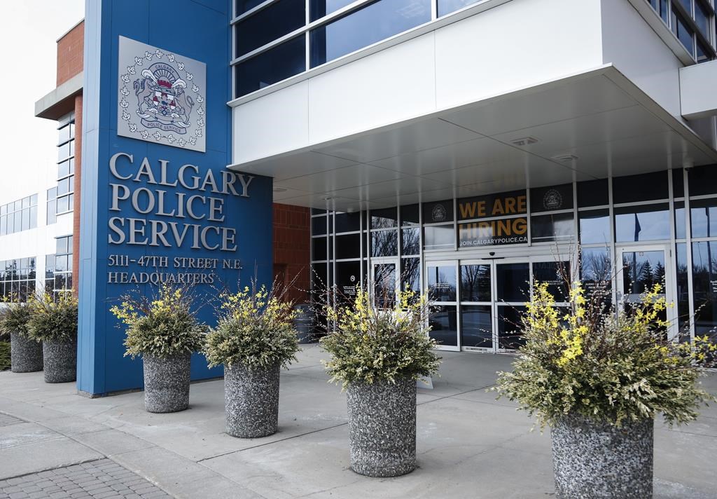 Calgary Police Service headquarters in Calgary, Monday, May 6, 2019. THE CANADIAN PRESS/Jeff McIntosh.