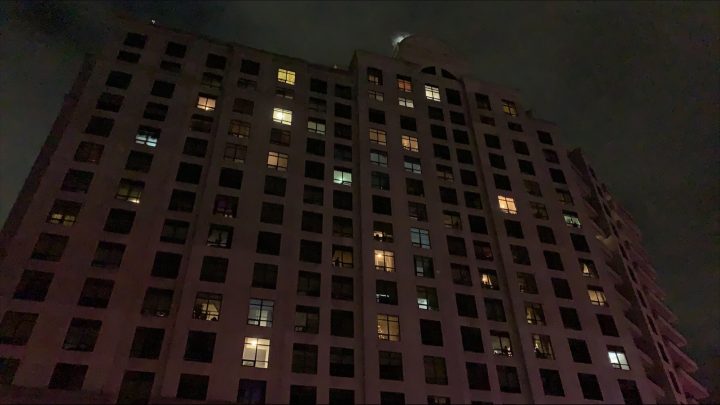 The condo building is located on Jane Street, just north of Rutherford Road.