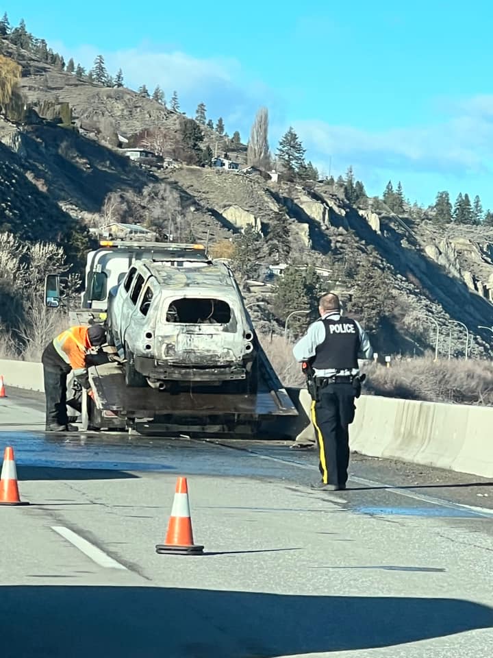 Car being towed