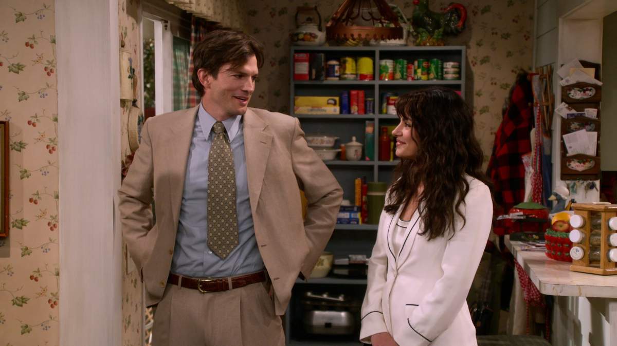 Ashton Kutcher as Michael Kelso and Mila Kunis as Jackie Burkhart.