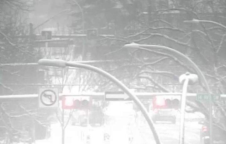 A view of 12 Avenue and 5 Street S.W. in Calgary on Feb. 20, 2023.