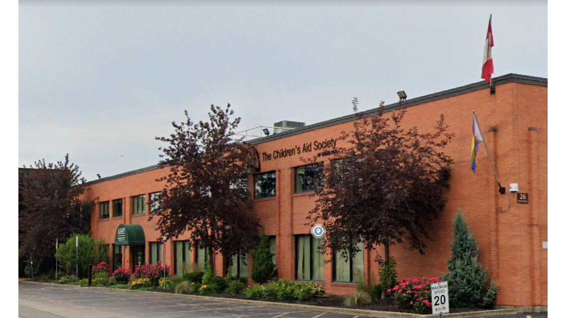 Photo of the Children’s Aid Society (CAS) of Hamilton on Arrowsmith Road. The agency says it is eliminating 19 positions due to budget constraints.