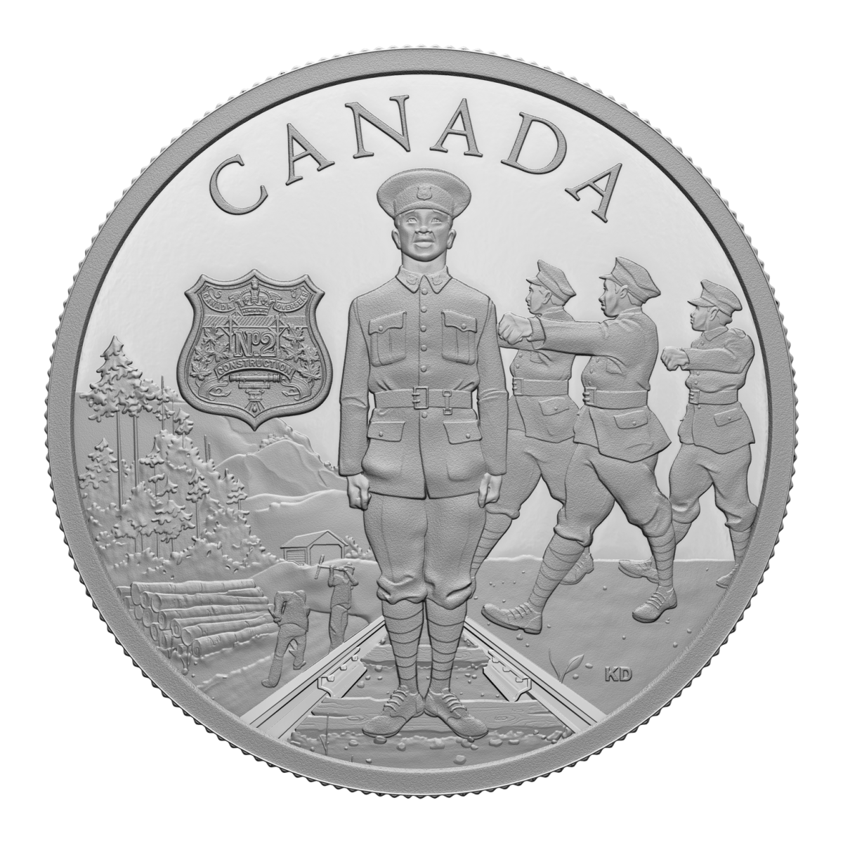 No. 2 Construction Battalion, the first and only all-Black battalion-sized unit in Canadian military history, is being remembered in the 2023 issue of the Royal Canadian Mint’s ongoing Commemorating Black History series.