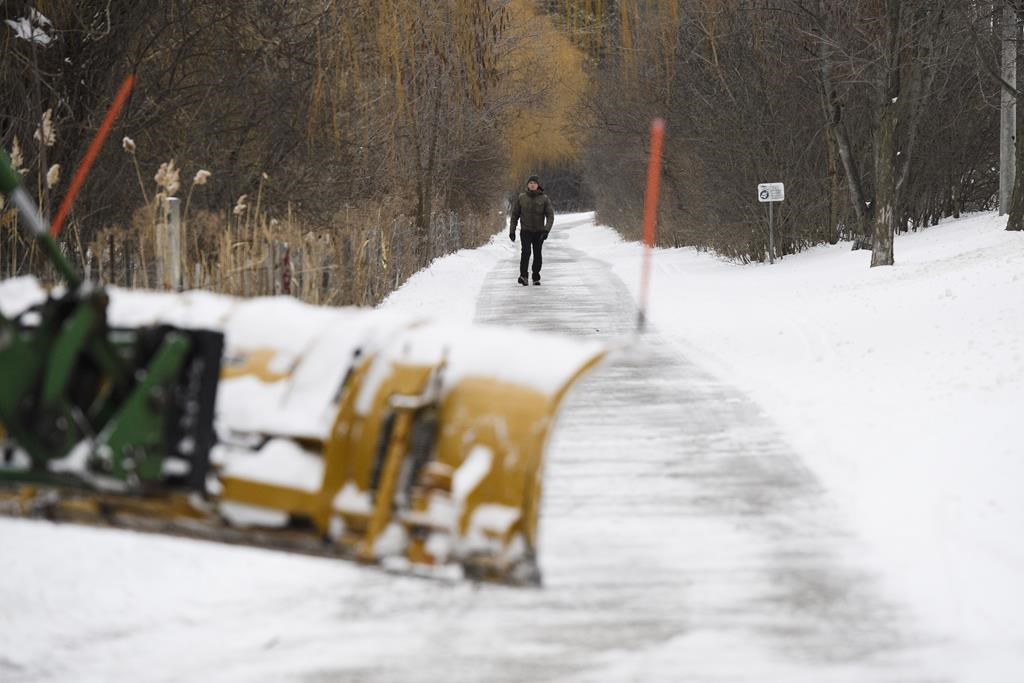 Hamilton city staff are set to evaluate it's annual snow clearing initiatives and potential connections with it's road safety plan. THE CANADIAN PRESS/Christopher Katsarov.