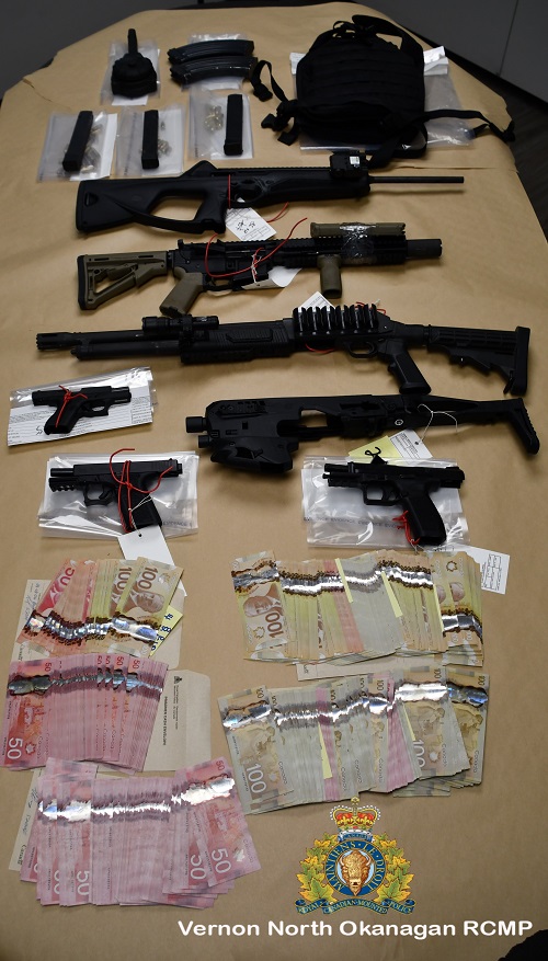 Police say more than $100,000 was seized by police during the drug bust.