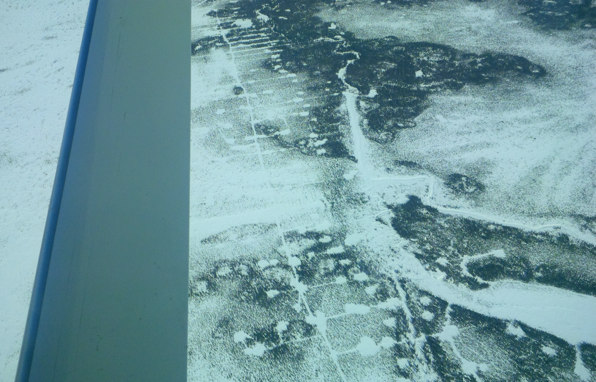 The Ring of Fire in the Winter of 2010. The impact of exploratory drilling can be seen from the sky.