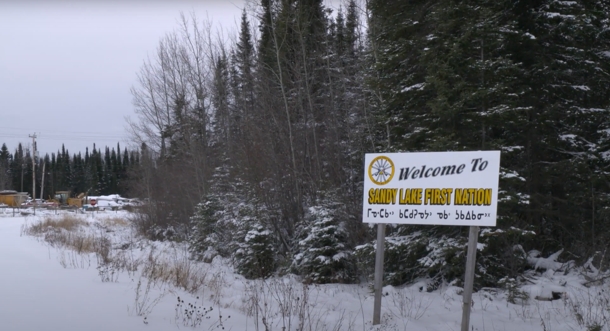 Aysanabee’s birthplace, Sandy Lake First Nation in Ontario.