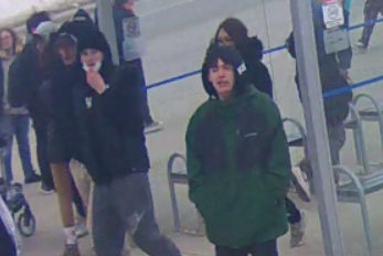 pictures of people of interest and/or witnesses to a violent assault at a Kingston bus shelter