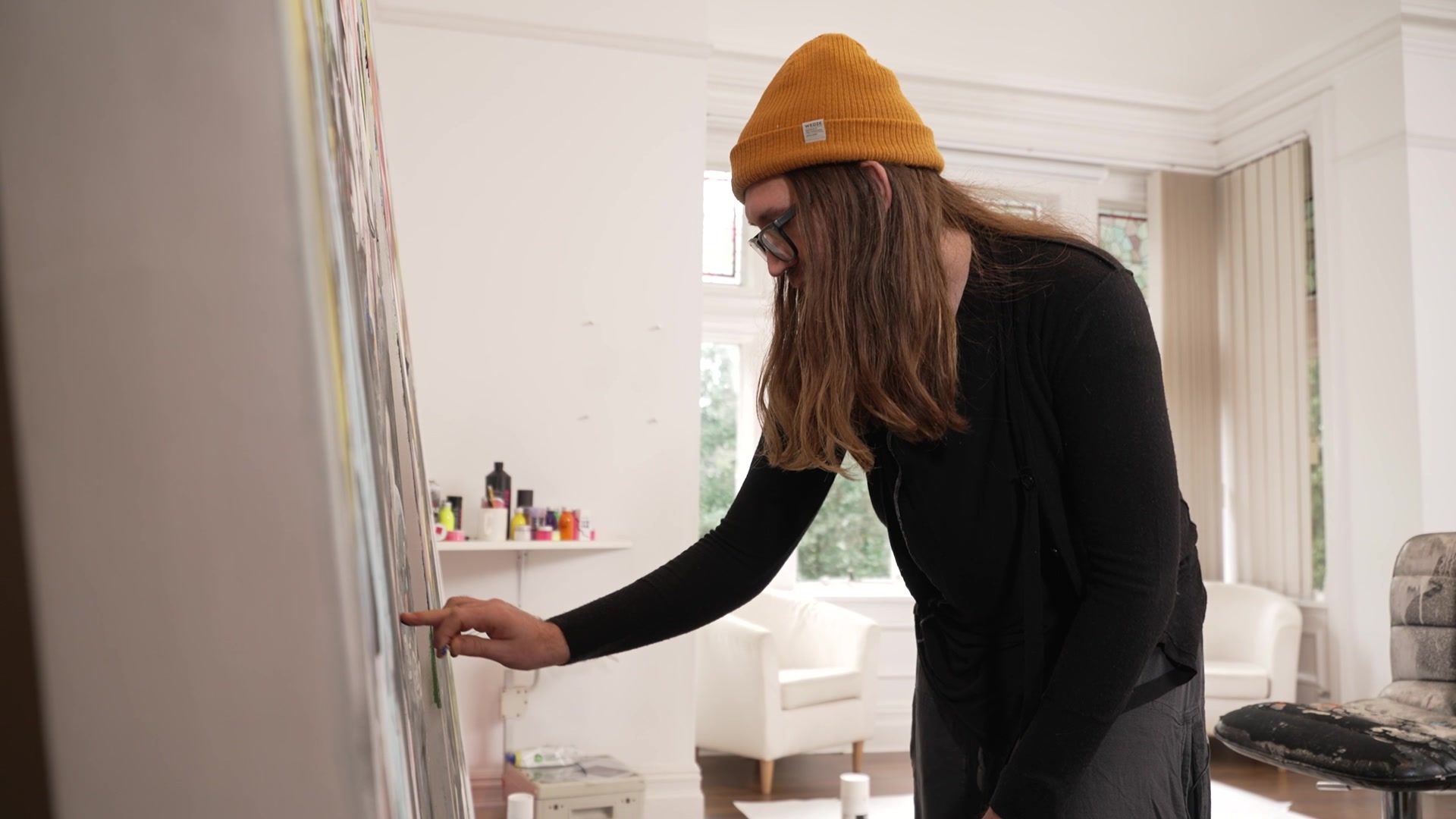 Semple at work on his latest creation.