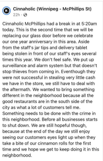 Facebook post