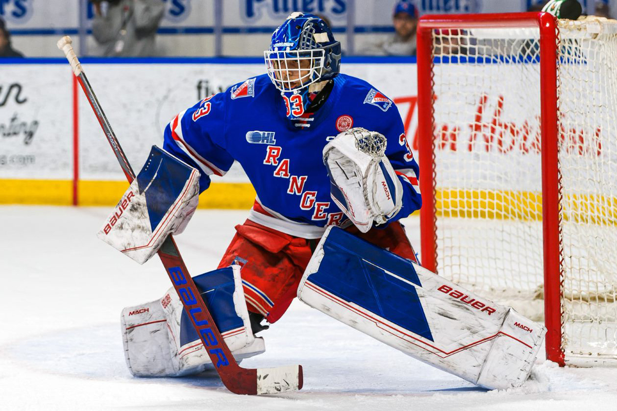 Marco Constantini would turn aside 40 of 43 shots to pick up the win for Kitchener