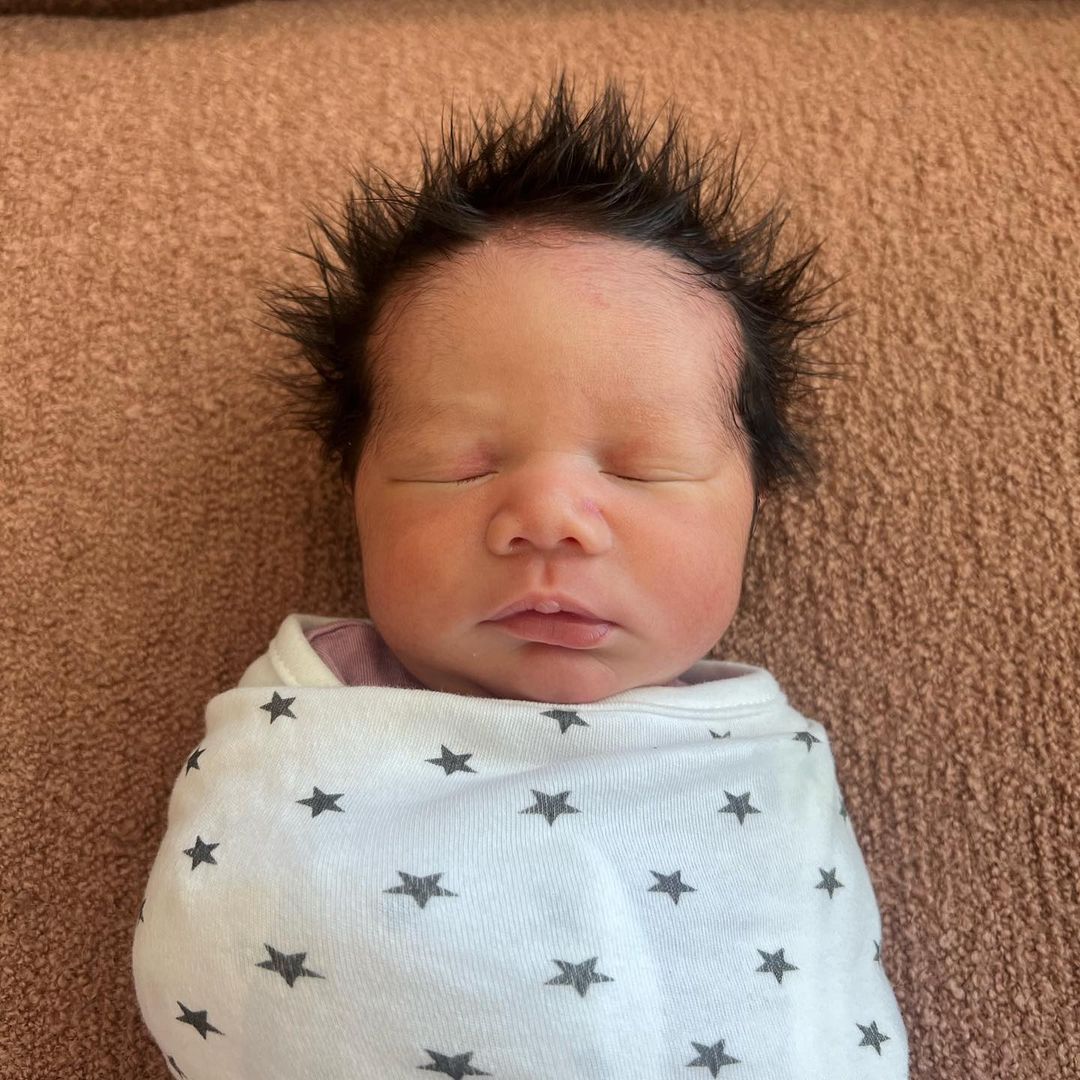 Photo of Wren Alexander Stephens, the newest born child of model Chrissy Teigen and singer John Legend.
