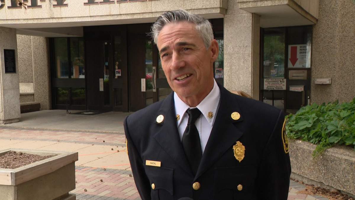 Saskatoon Fire Chief Morgan Hackl will be retiring sometime before March 2024.